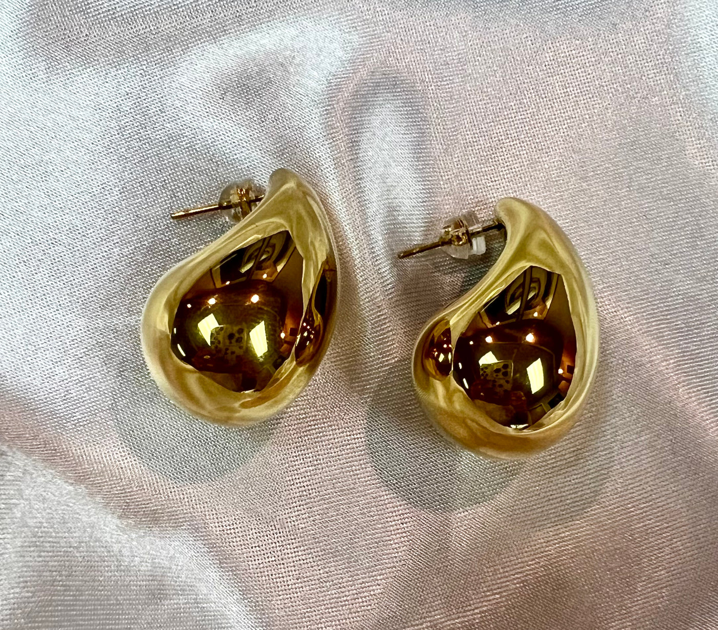 Golden Pear Earrings
